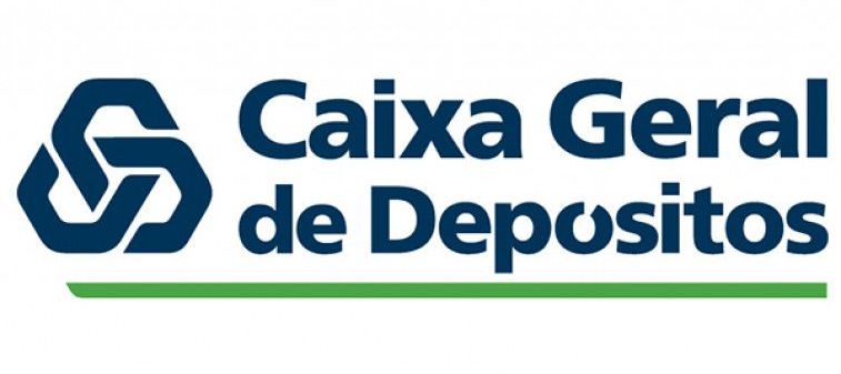 Le logo de la caixa geral de depositos est bleu et vert.