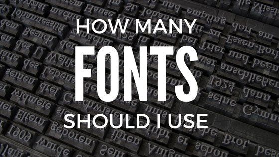 how many fonts should i use on my website