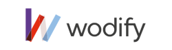 A logo for wodify is shown on a white background.