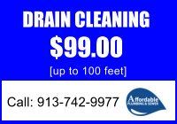 Drain Cleaning Coupon — Kansas City, MO — Affordable Plumbing & Sewer