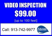 Video Inspection Coupon — Kansas City, MO — Affordable Plumbing & Sewer
