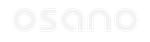 White Osano logo on transparent background