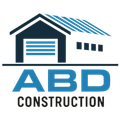 Logo for ABD Construction: dark blue building silhouette over blue "ABD" text, "CONSTRUCTION" below.