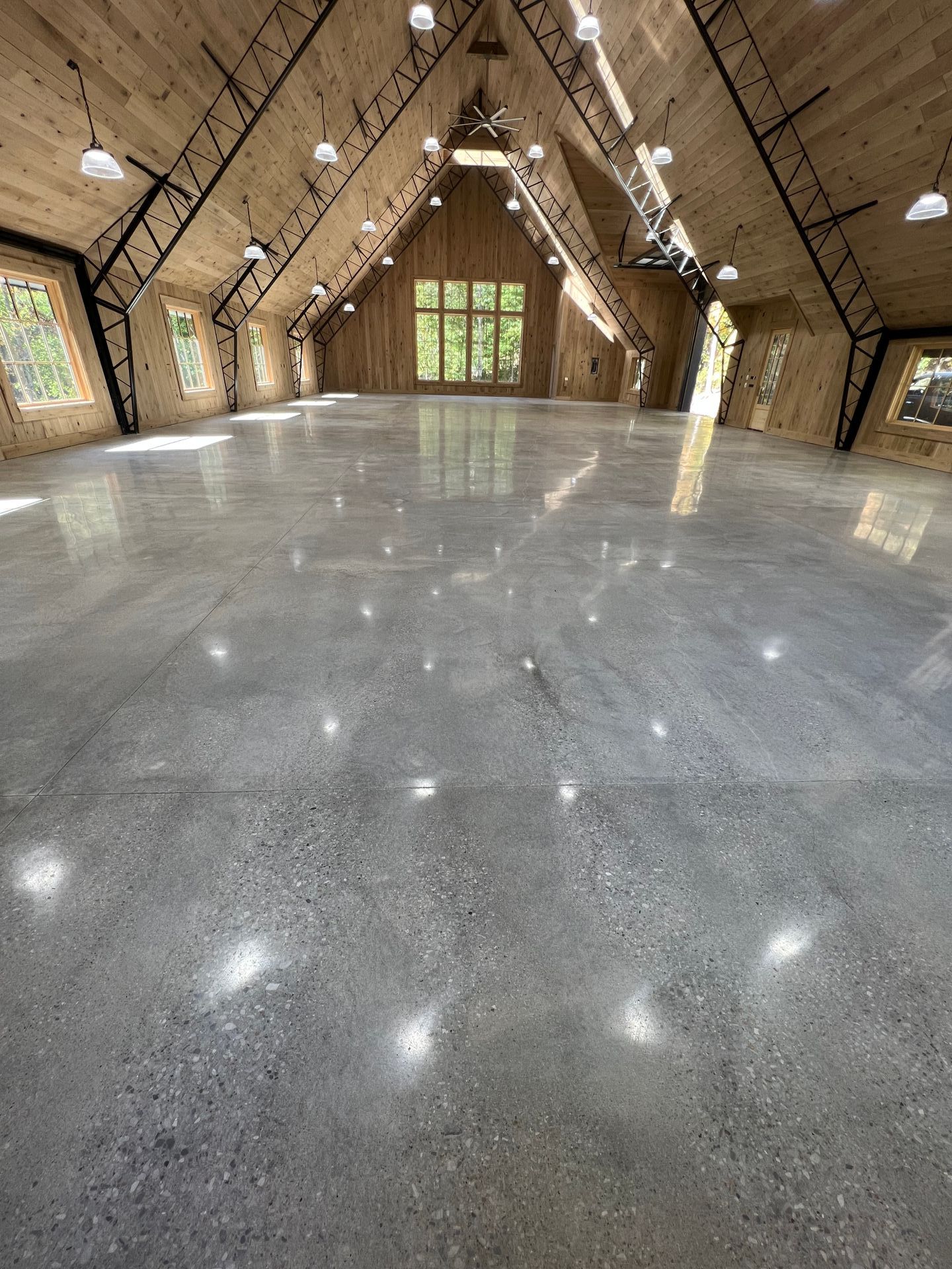 polished concrete project by upcrete