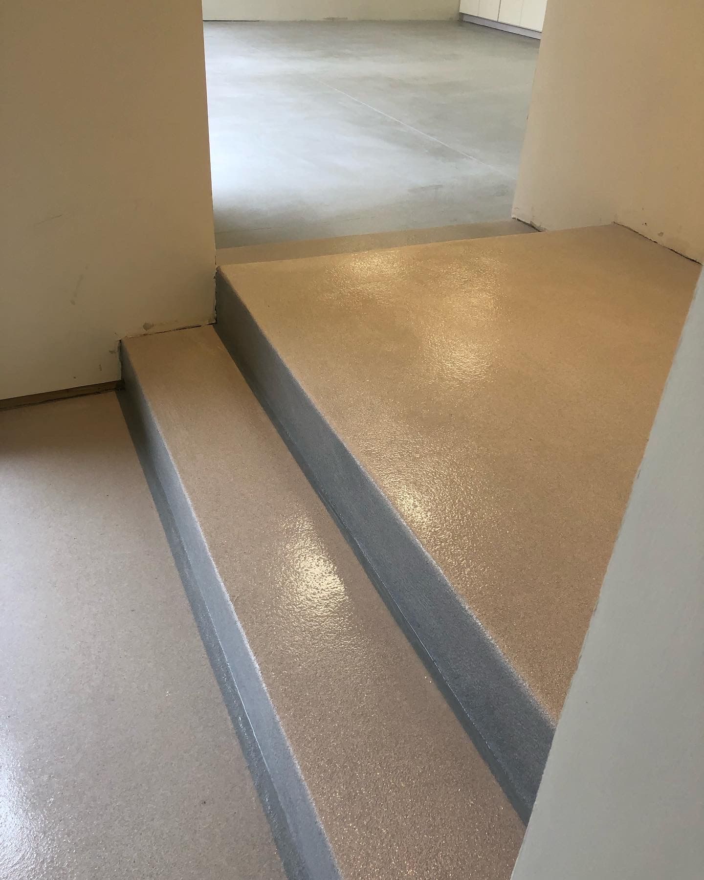 polyaspartic quartz concrete project by upcrete