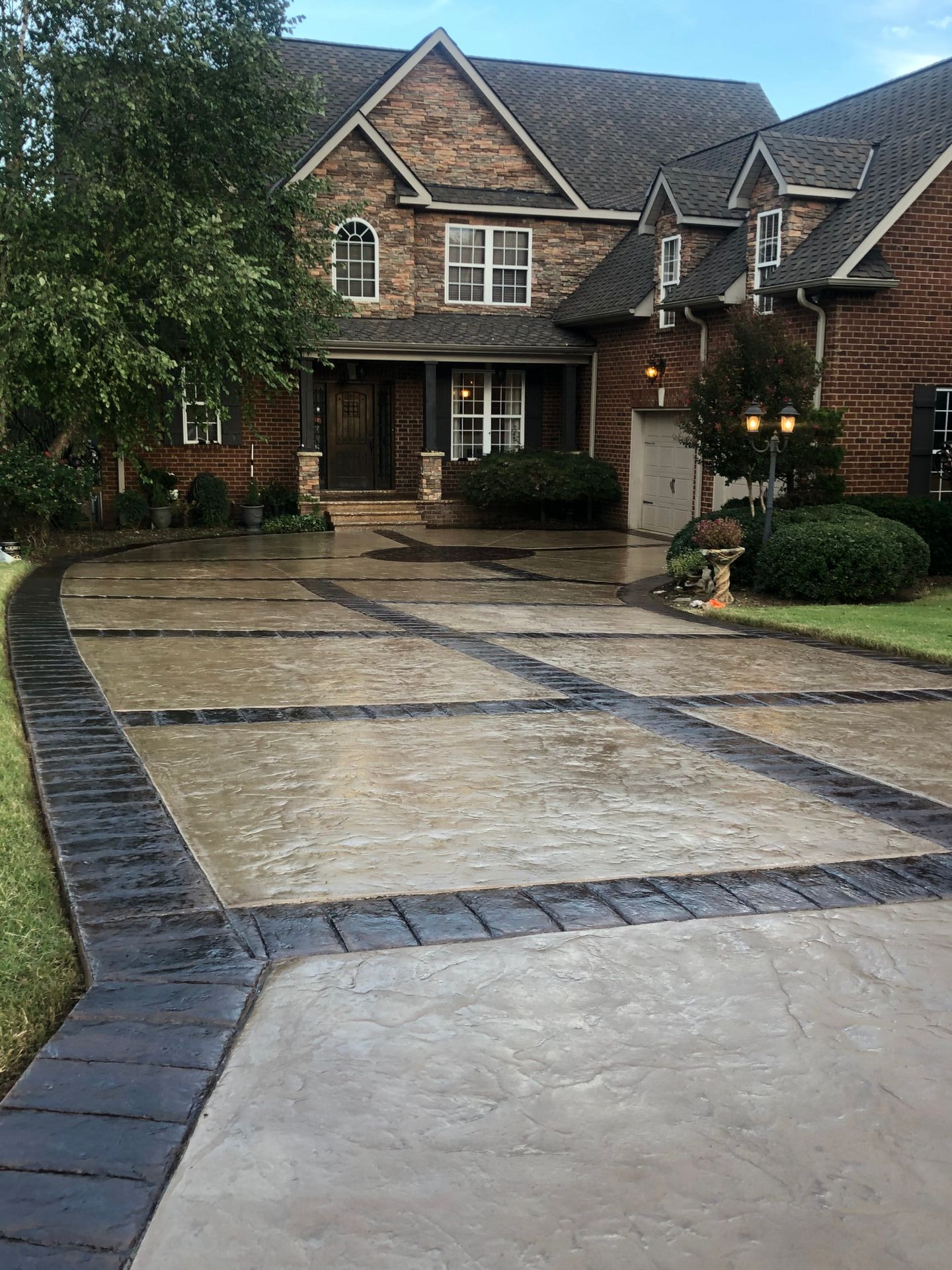 stained concrete project by upcrete