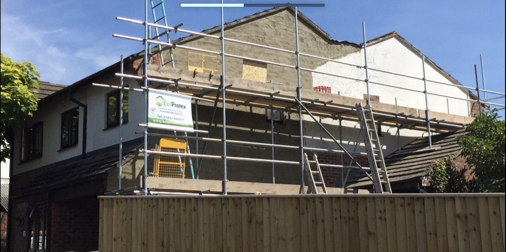 exterior wet rot rendering somerset and devon