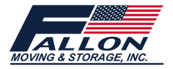 Logo for Fallon Moving & Storage, Inc. features a stylized blue