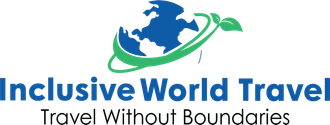 The logo for inclusive world travel travel without boundaries.