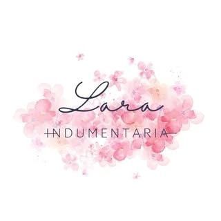 Logotipo para Lara Indumentaria con la escritura 