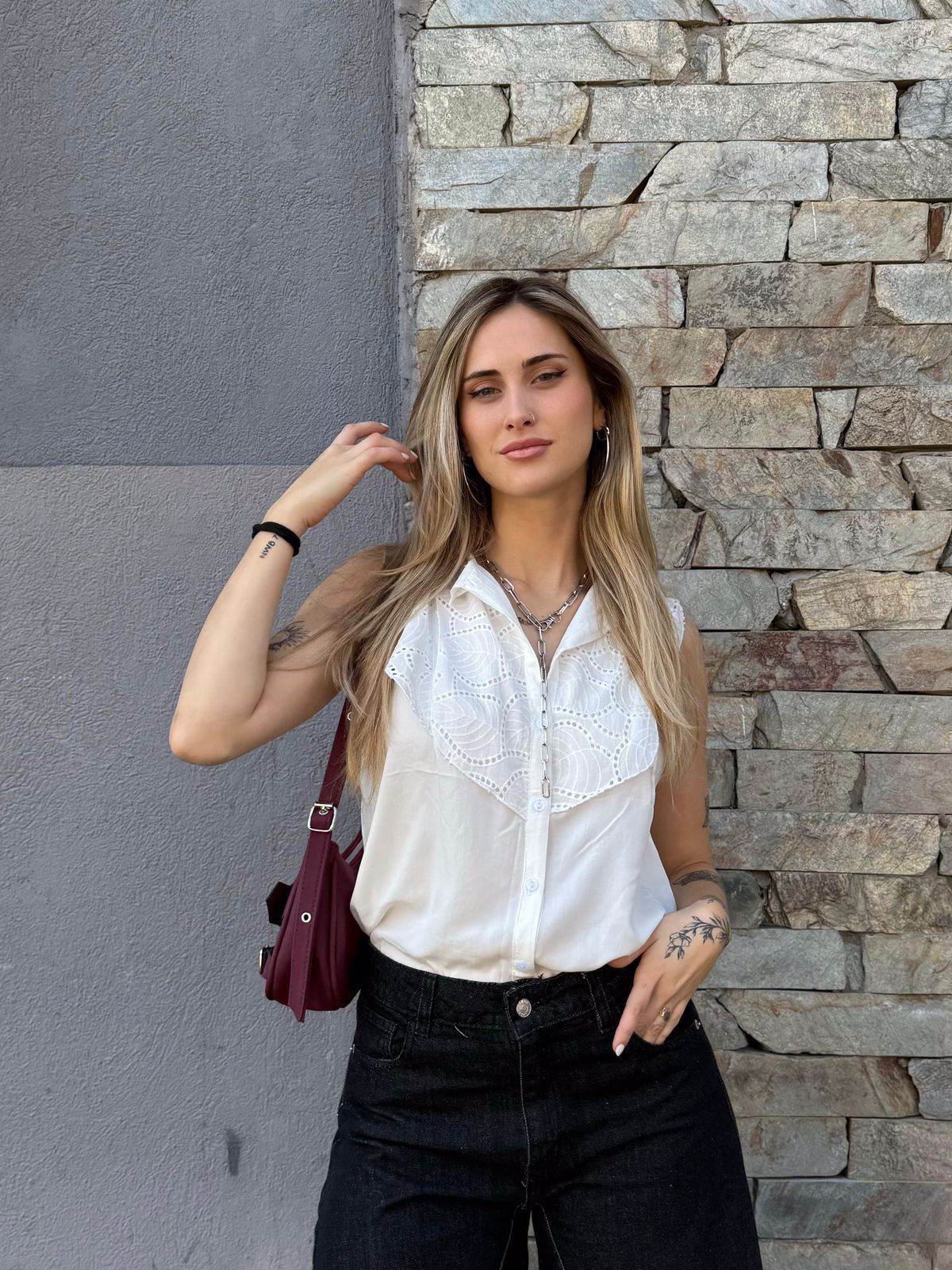 Camisa  Adela Broderie