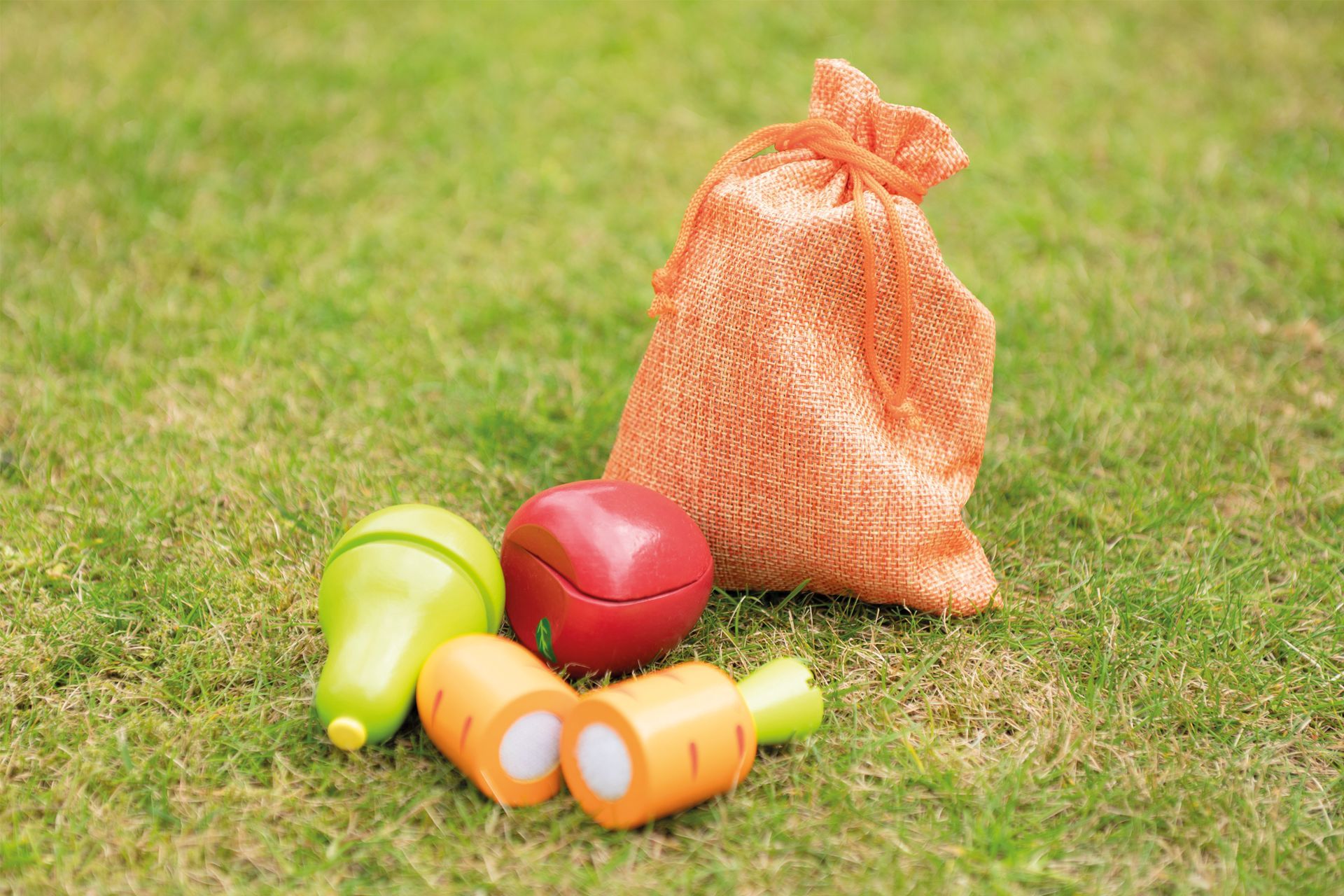 Kleurrijke selectie van appel, peer en wortel