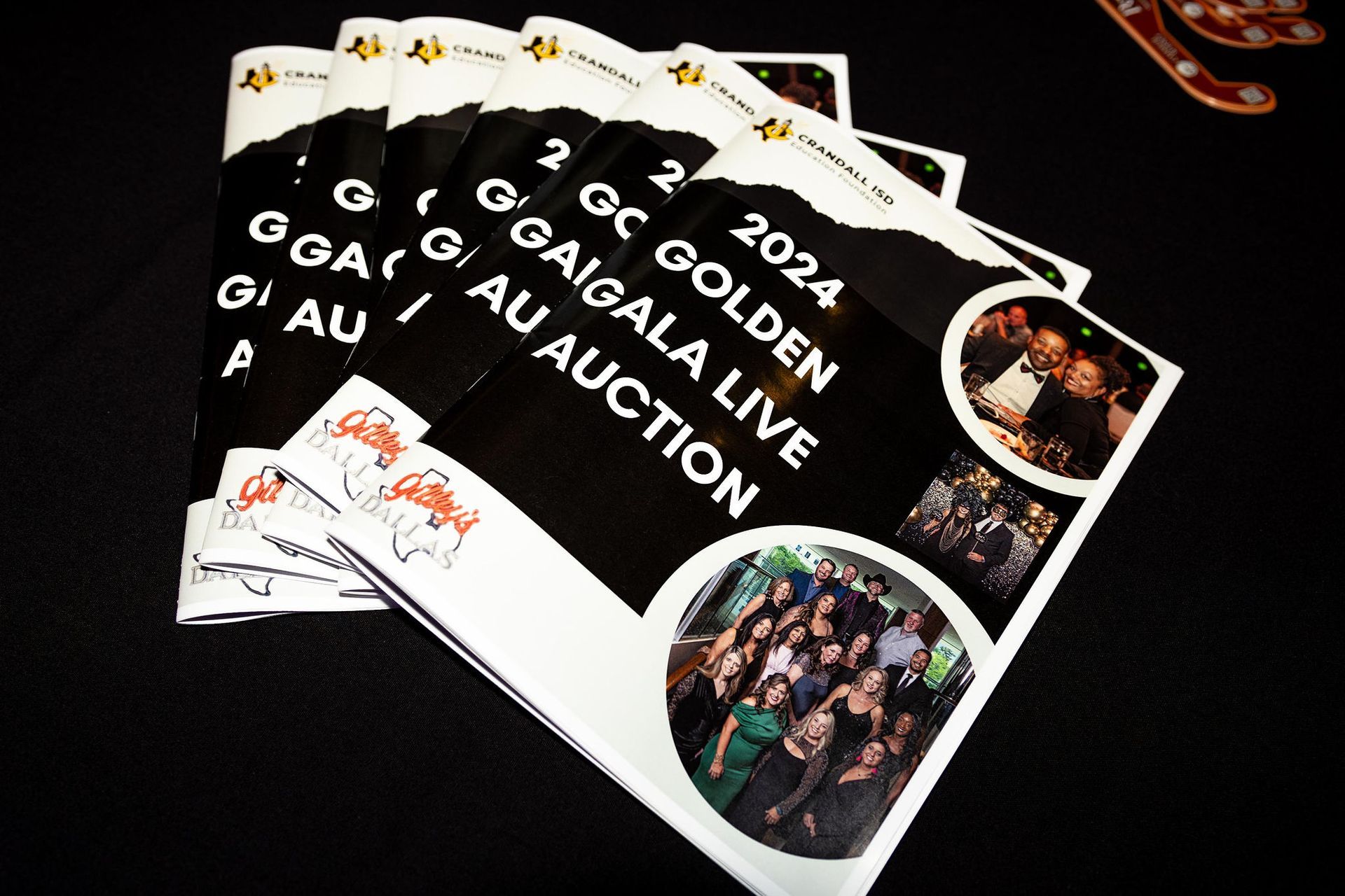 Stack of event programs: 