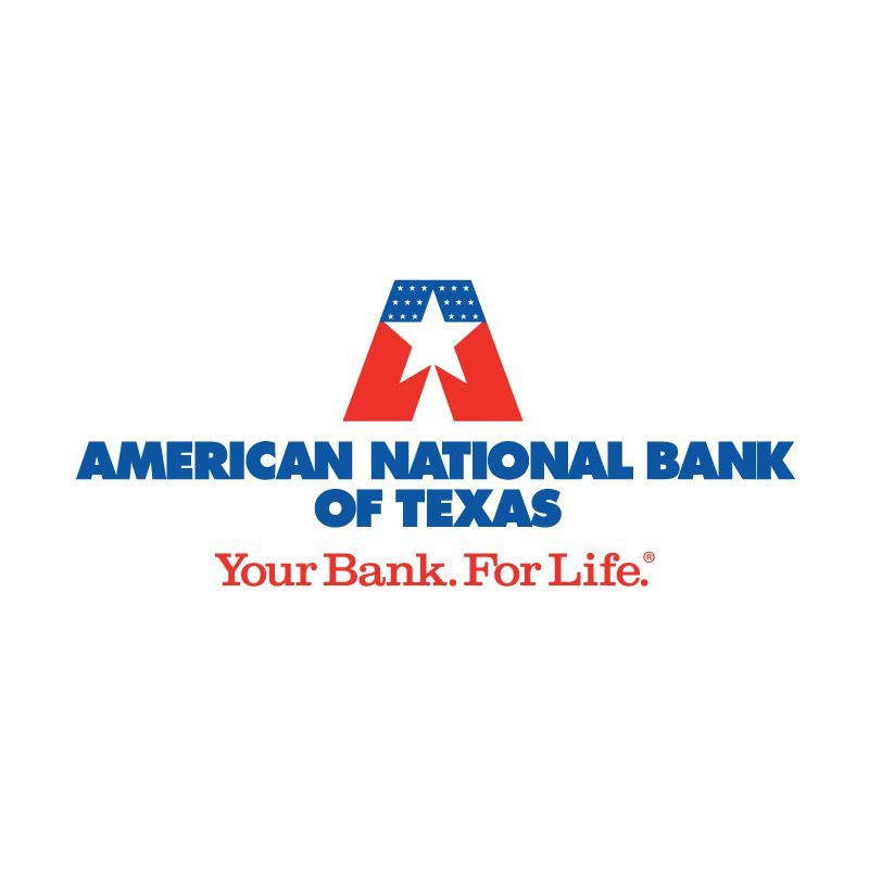 American National Bank of Texas logo with star and text 