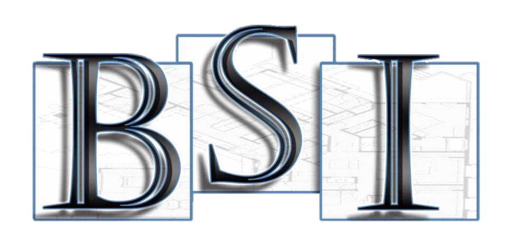 BSI logo with three letters, a blueprint background, and a dark metallic finish.