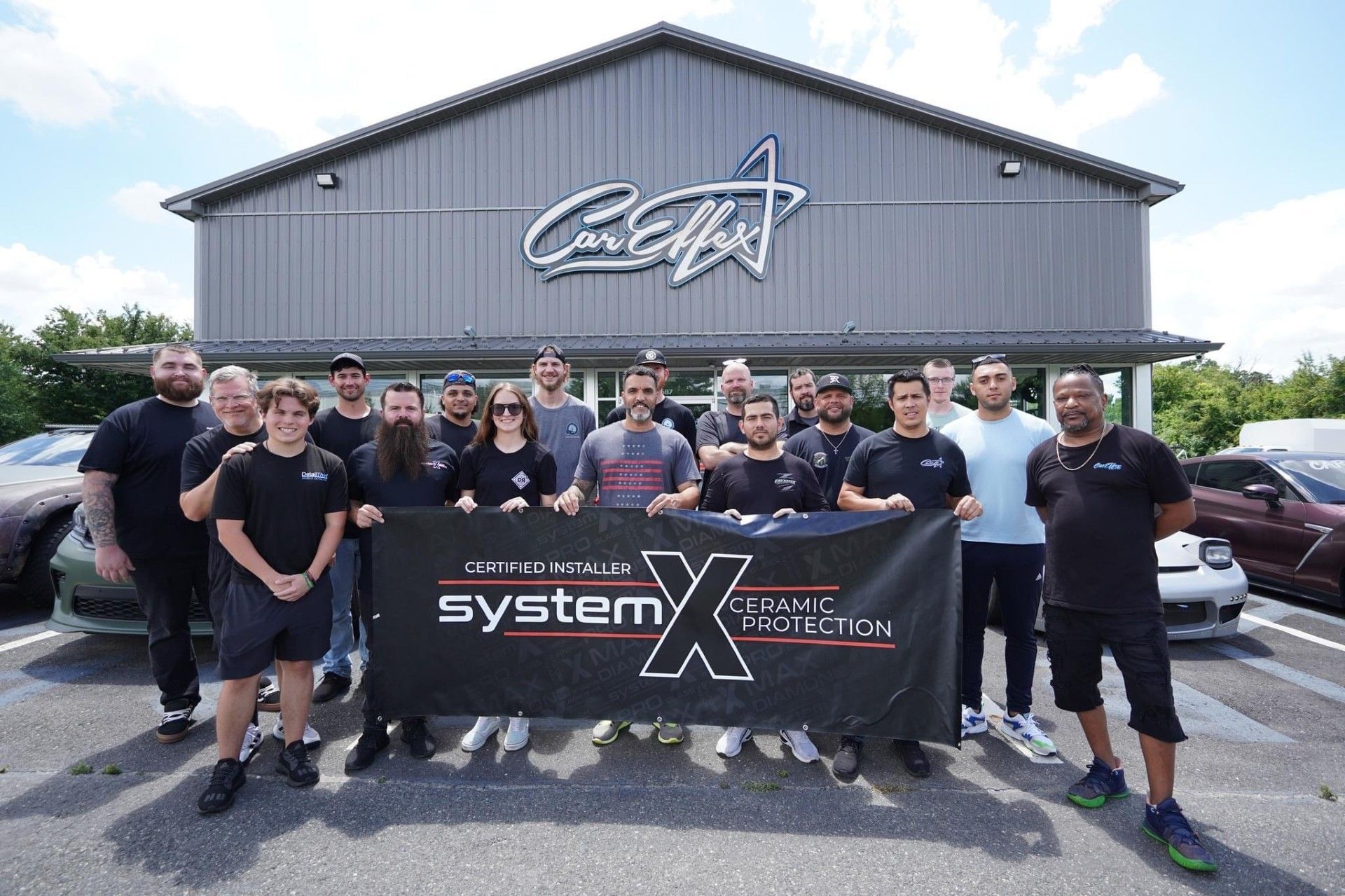 System X ceramic coating training certification group photo in Maryland
