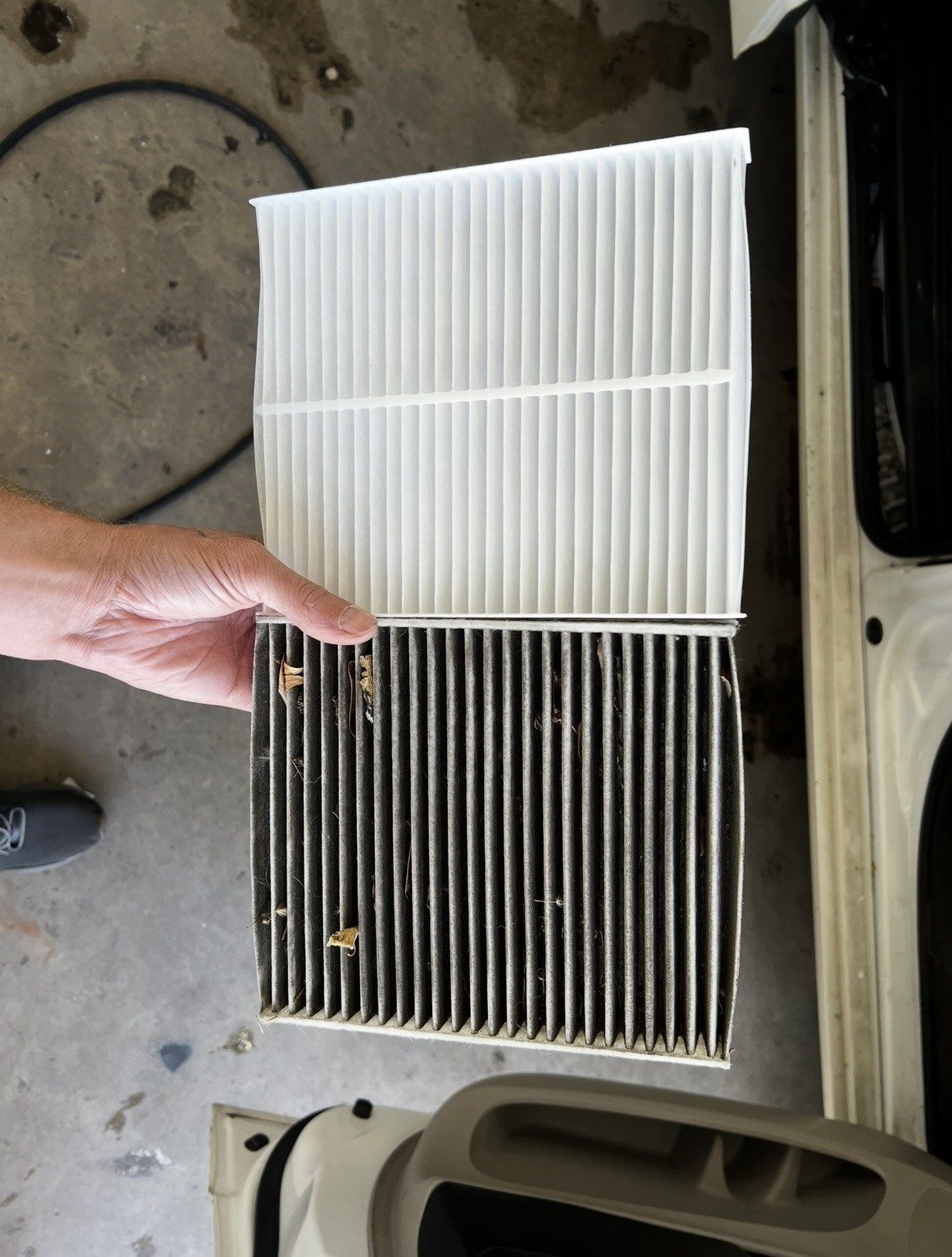 dirty-vs-clean-cabin-air-filter-vehicle-maintenance-westminster-md 