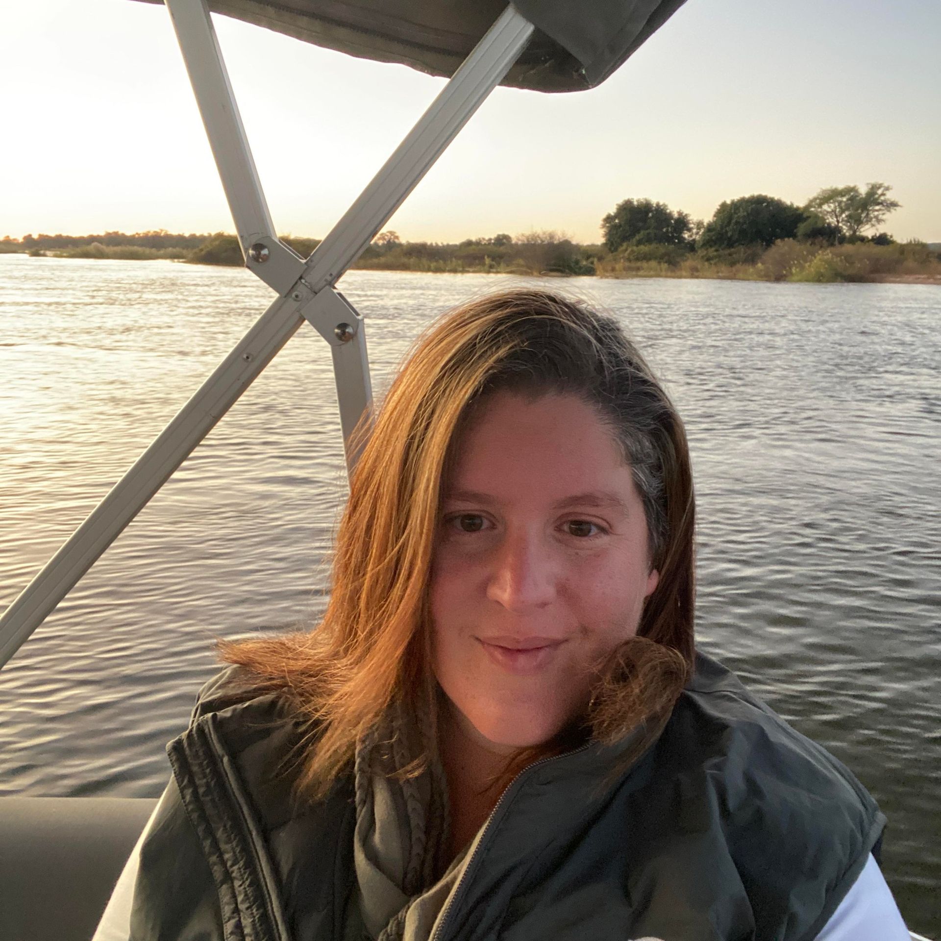 Antje Meyer on the Zambezi River