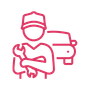 Mechanic Holding A Wrench Icon Mechanic Holding A Wrench Icon