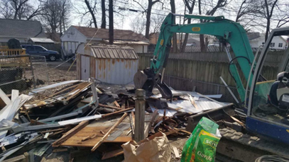 Demolishing a residential house - Springfield, IL - Jaren Industries