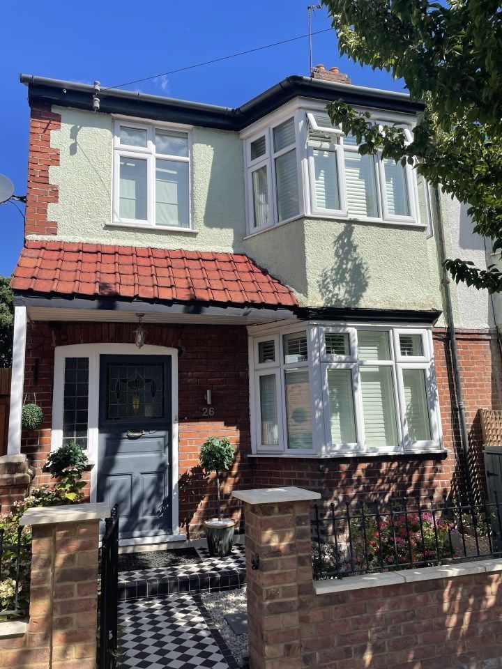 painted exterior of house