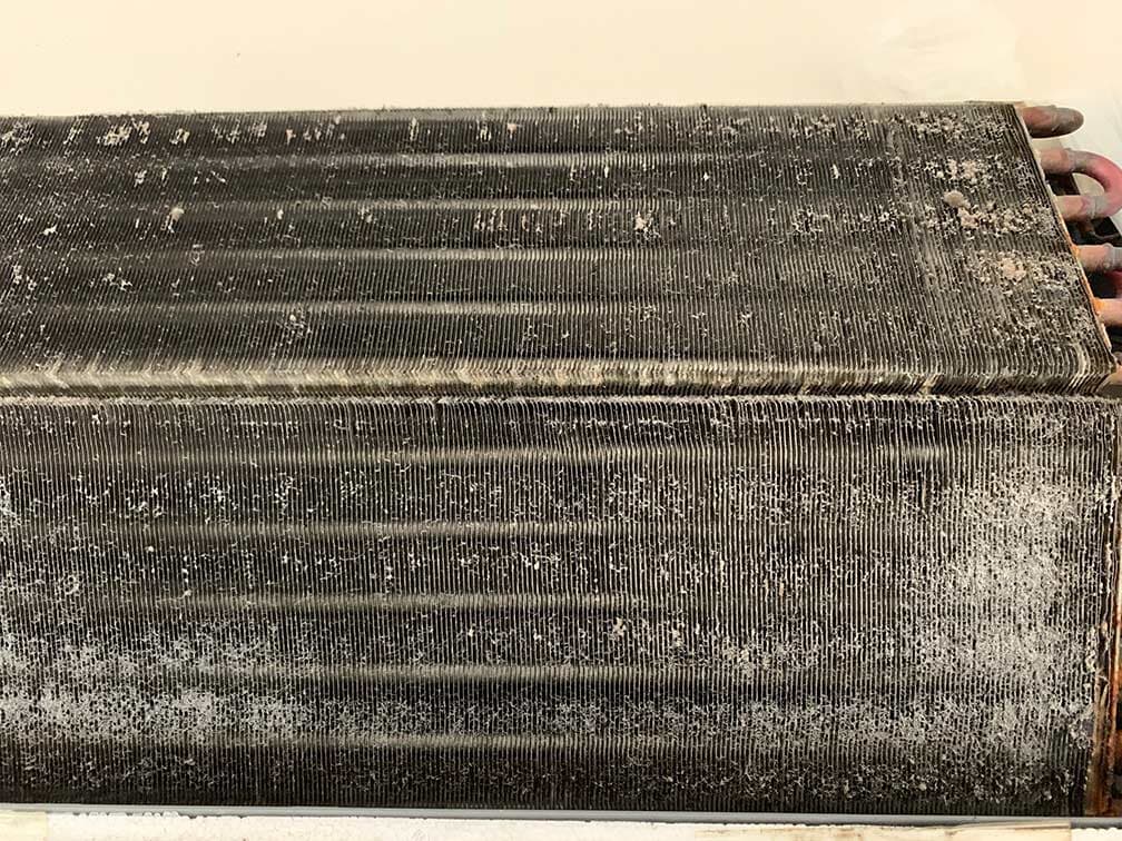 Evaporator coil - Before cleaning