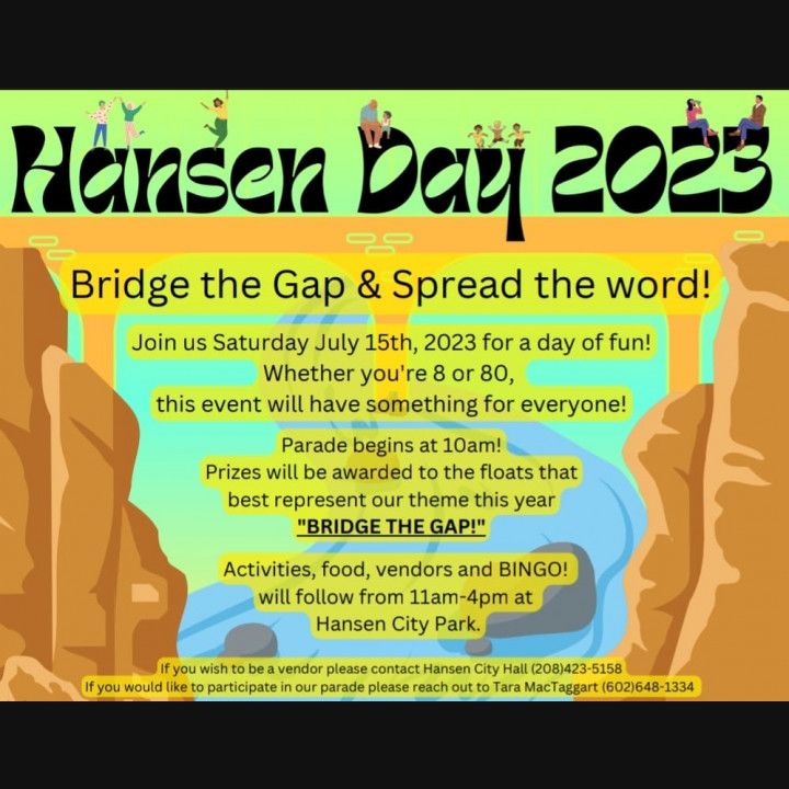 Hansen day 2023 bridge the gap and spread the word