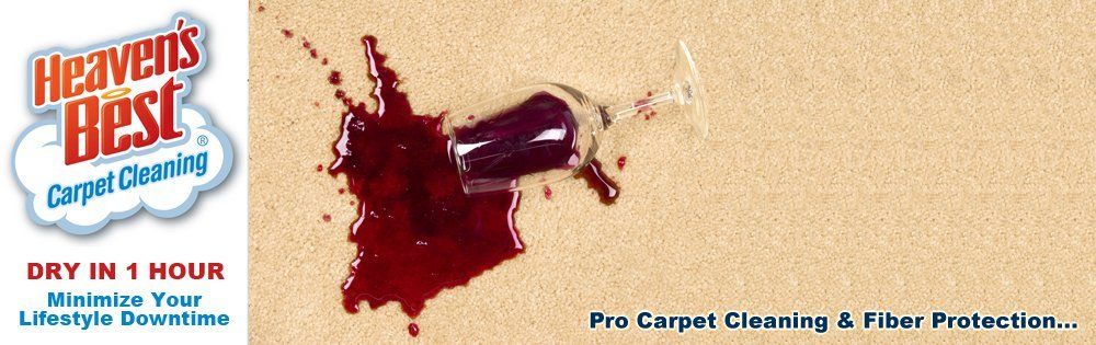 Wine Spots and Stains are no problem for Heaven's Best Carpet and Upholstery Cleaning
