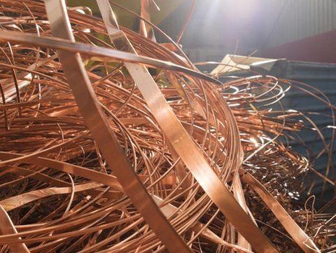 Bundle of copper strips