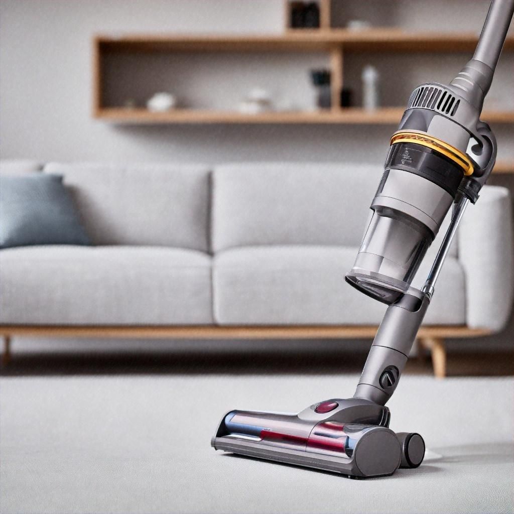 Upright Gray Vacuum Cleaner — A.S.A.P. Appliance Service & Sales in Wyong, NSW