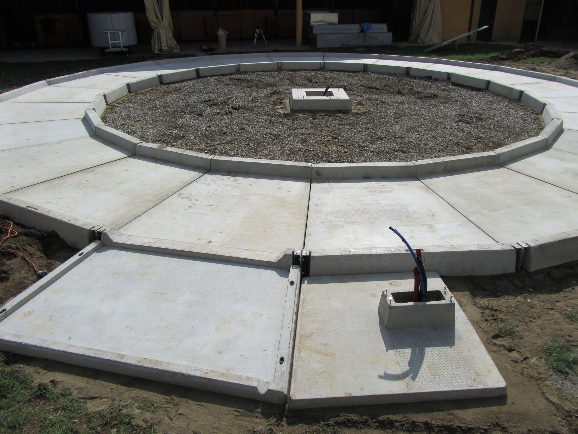 Basamento prefabbricato in cemento armato