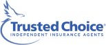 The trusted choice independent insurance agents logo has a dove on it.