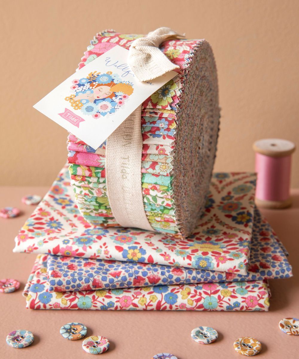 Fabric Roll, Layered Fabric Squares — Lyn-Jelle Crafts in Emu Park, QLD