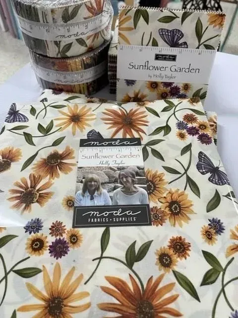 Sunflower Fabric — Arts & Crafts in Emu Park, QLD