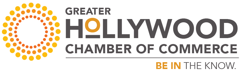 The logo for the greater hollywood chamber of commerce