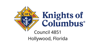 A logo for knights of columbus in hollywood florida