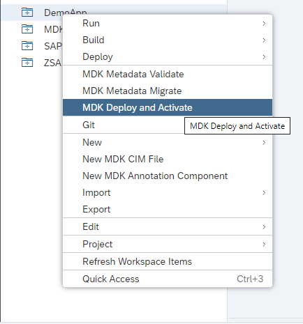 Deploy app to SAP Cloud Platform Mobile Services