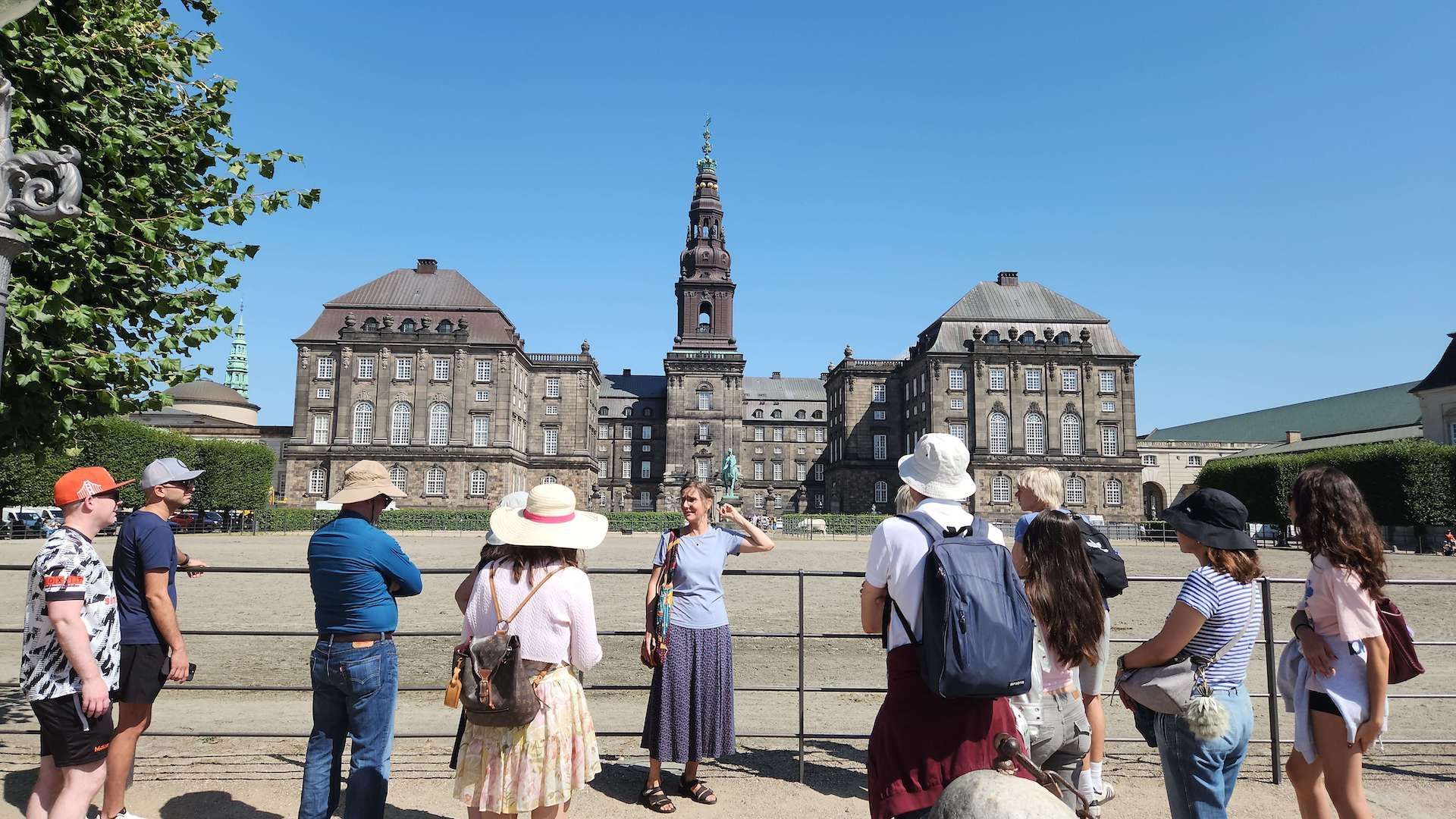 Tour of the grounds of Christiansborg Palace and its Royal Stables in Copenhagen