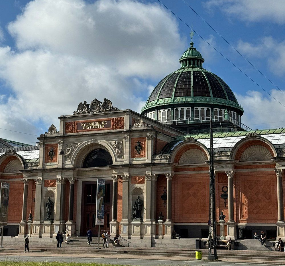 Exterior of Ny Carlsberg Glyptotek museum in Copenhagen, known for world-class art and architecture