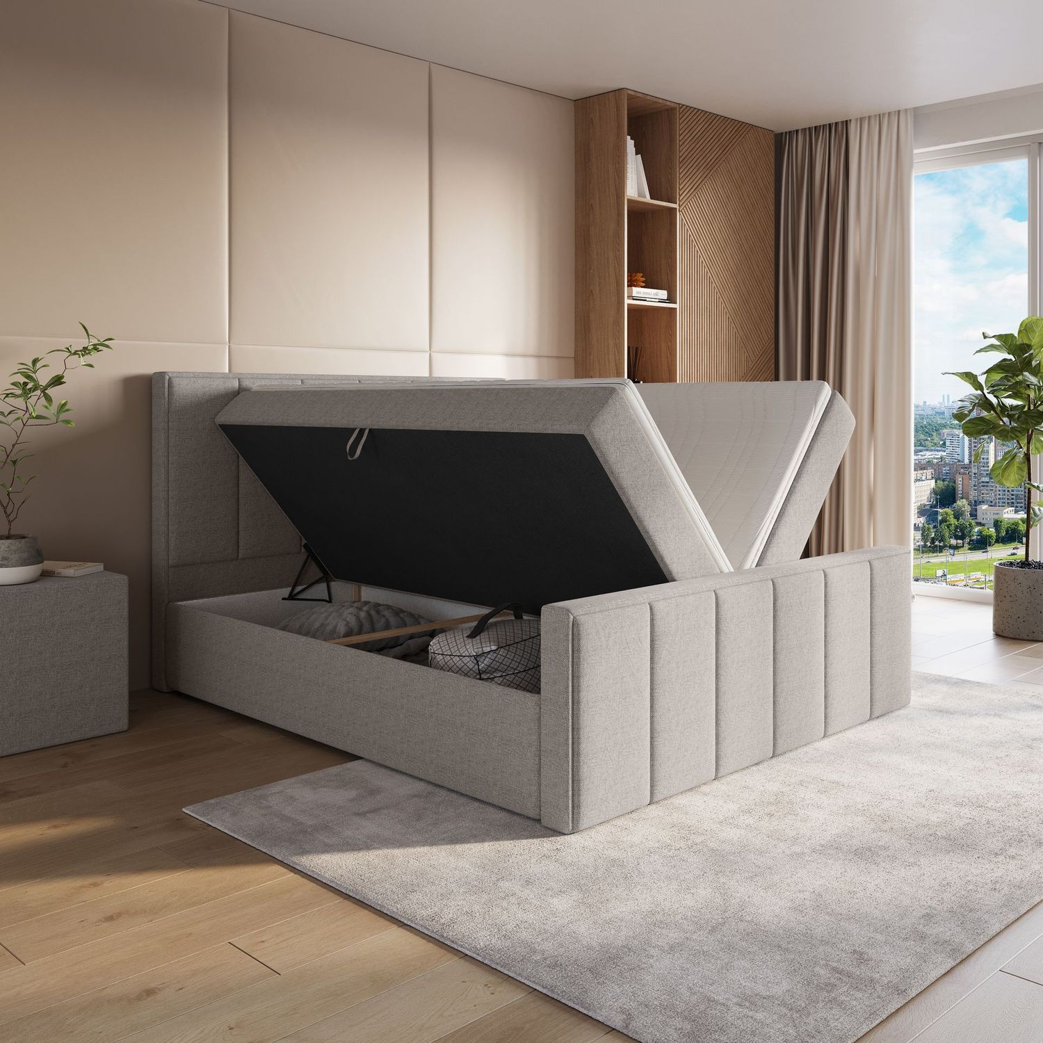 Boxspring met opbergruimte