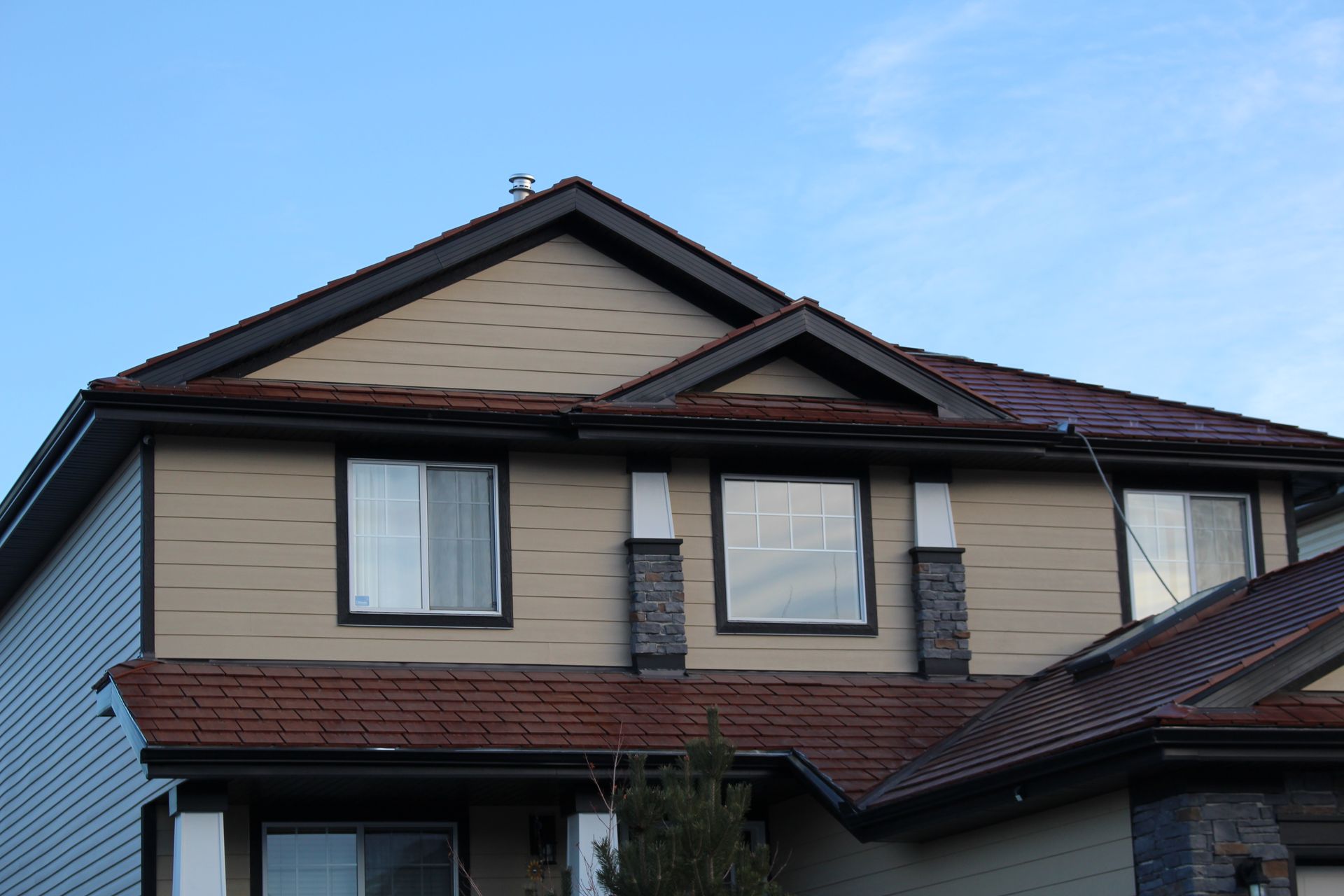 Metal Roof installation by vanderleek roofing. Installed in Calgary, Alberta
