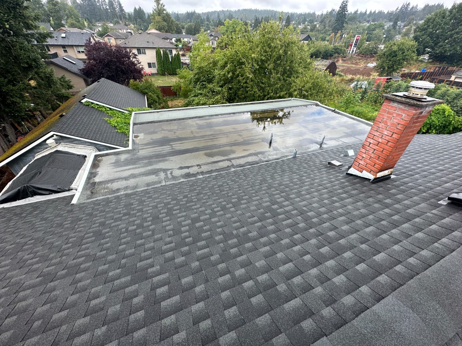 A skilled Vanderleek Roofing team member expertly installed this high end residential roof.