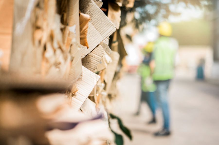 cartone per riciclaggio