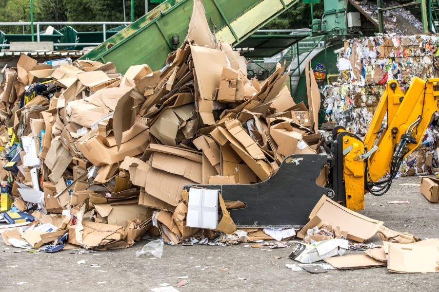 stoccaggio di cartone