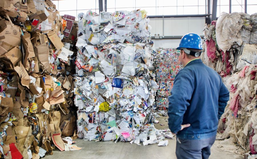 stoccaggio rifiuti di carta