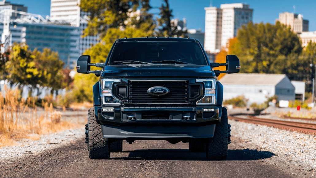 for diesel truck on a dirt road