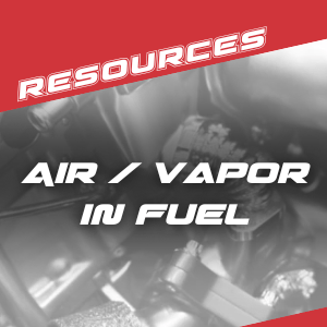 air / vapor in fuel