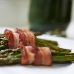 Asparagus wrapped in bacon