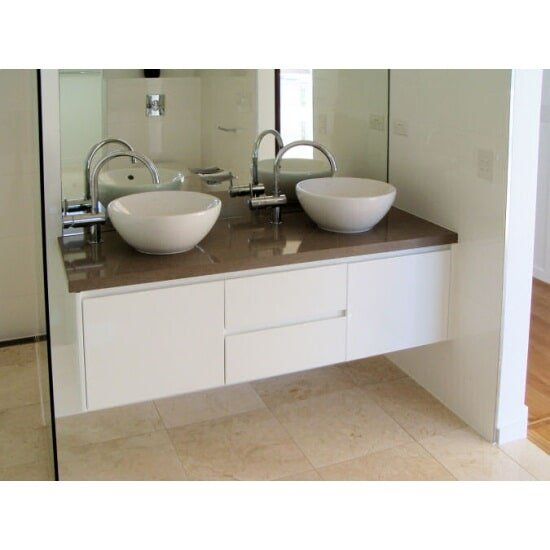 Dual Sink with Cabinet — Bathroom renovations in Cooroy in Cooroy in Cooroy, QLD