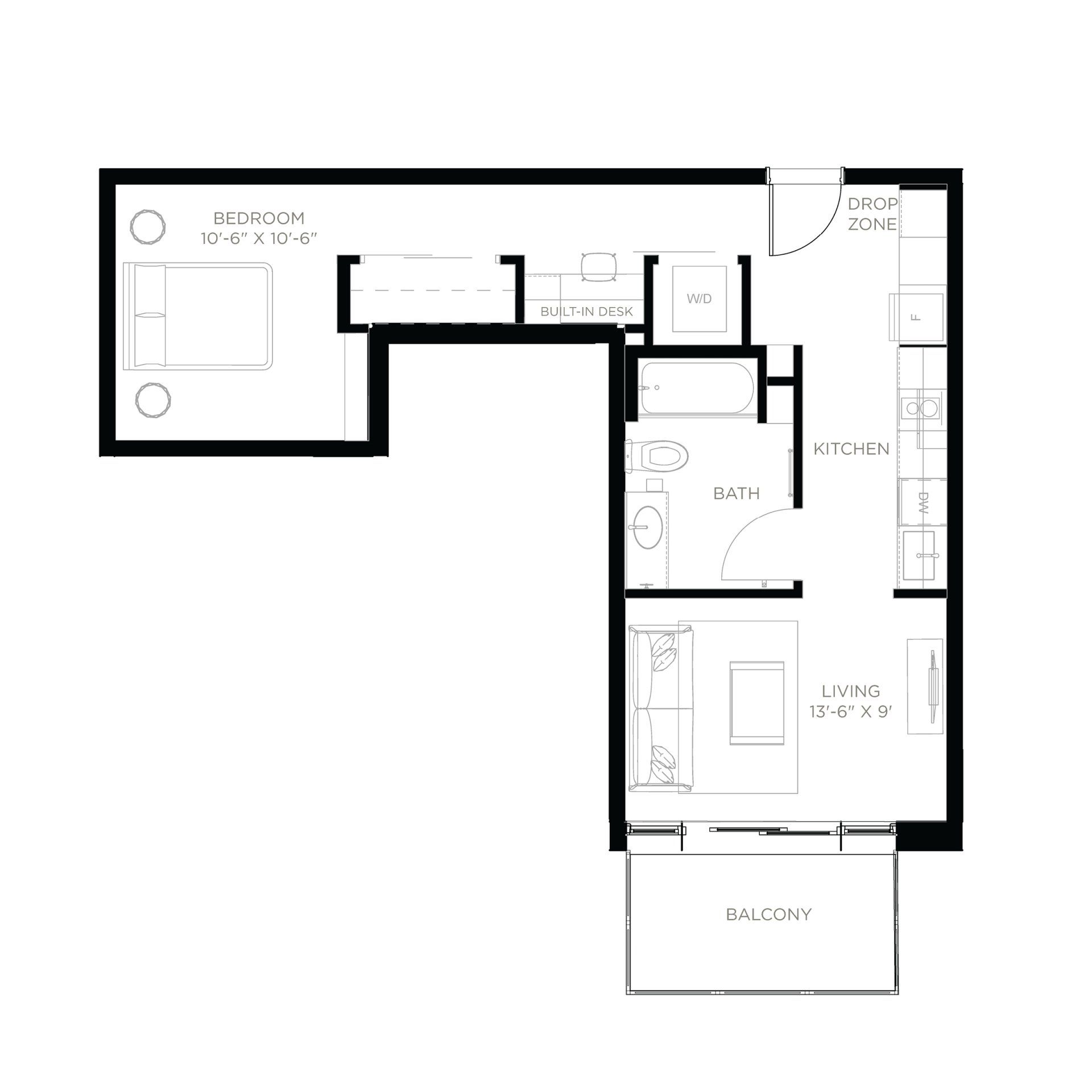 A14+W Apartment Layout